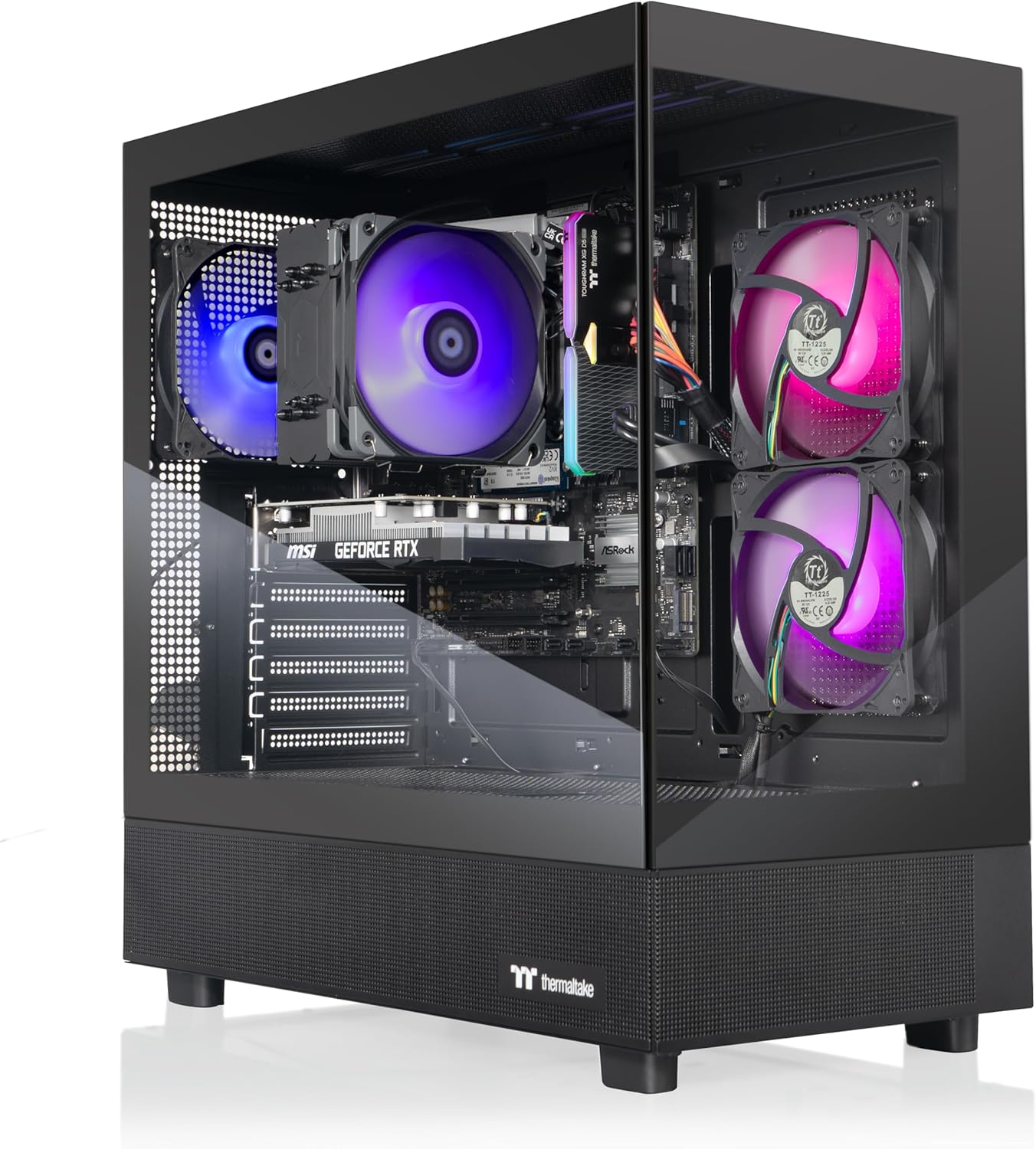 Thermaltake Vista i350 Gaming Desktop (Intel® Core™ i5-14400F, ToughRam 16GB DDR5 5600MT/s RGB Memory, NVIDIA® GeForce RTX™ 3050, 1TB NVMe M.2, WiFi, Windows 11) V27B-B76H-350-LCS
