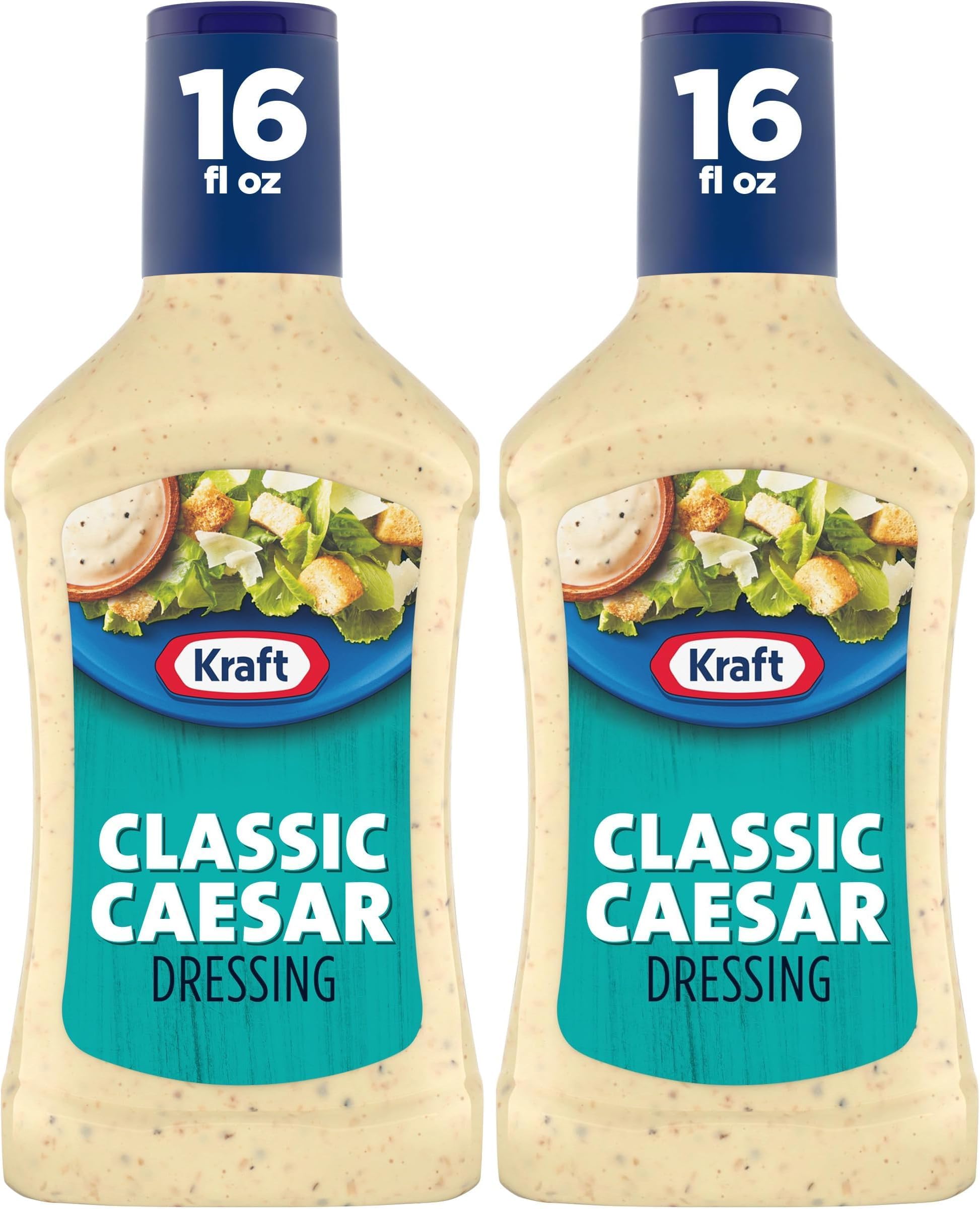 Kraft Salad Dressing, Caesar, 16 oz (Pack of 2)