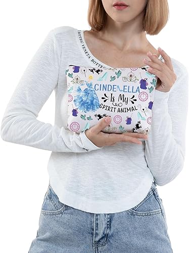 Miniatura 5 de Bolsa de maquillaje cosmética de Cenicienta Princesa Cenicienta Regalos Jaq & Gus Regalos Cenicienta Neceser Cenicienta Mercancía, Blanco, Ajuste