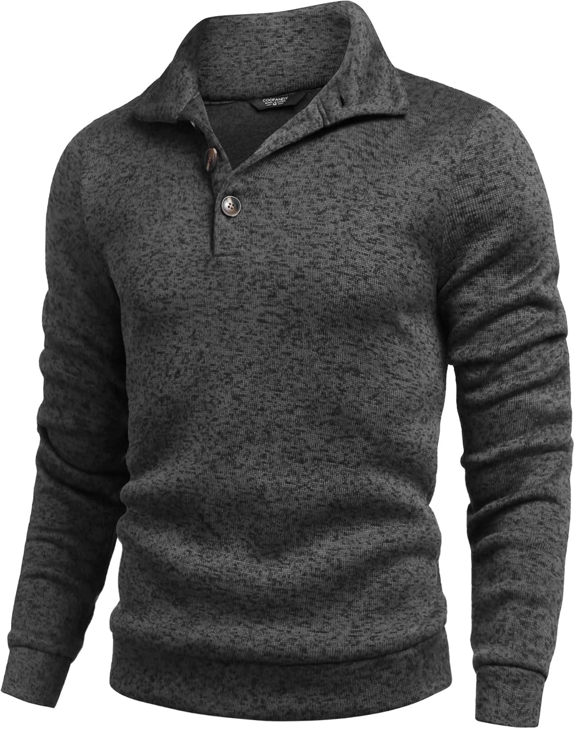 COOFANDY Men's Casual Slim Fit Pullover Sweater Knitted Thermal Sweatshirt