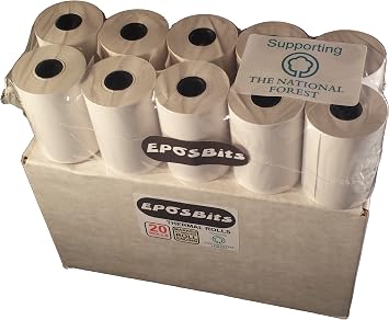 Br Size Large Rolls to Fit Castles Vega3000 Vega 3000-1 Box - 20 Rolls Chip & Pin