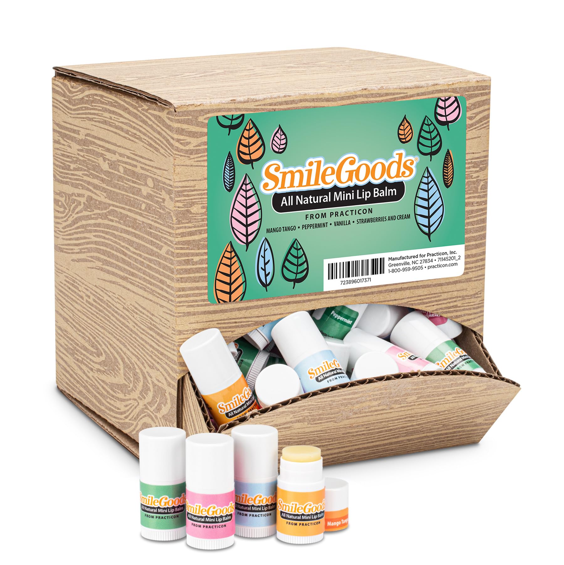 Amazon.com : SmileGoods All Natural Mini Lip Balms with Dispenser