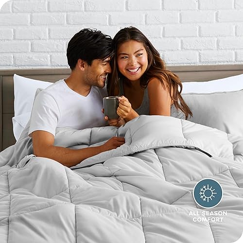 Miniatura 3 de Bare Home Juego de edredón, tamaño matrimonial, ultrasuave, alternativa de plumón de ganso, serie 1800 premium, calidez para todas las estaciones