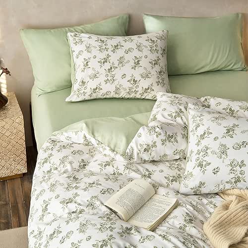 Wake In Cloud - Cottagecore Duvet Cover Set, Floral Vintage