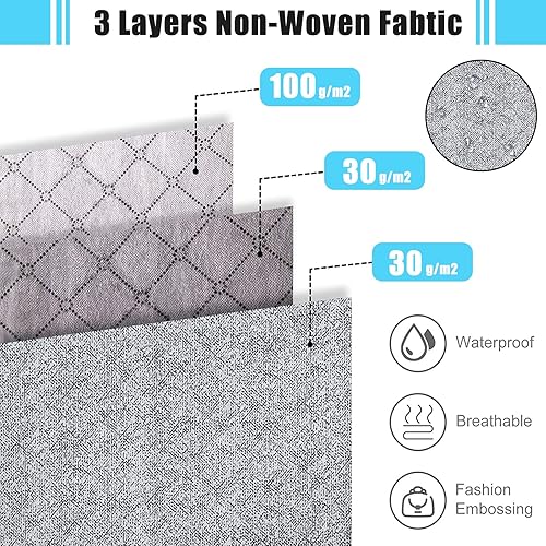 Miniatura 4 de Bolsas de almacenamiento debajo de la cama paquete de 2 recipientes de almacenamiento debajo de la cama de 120 litros con ventana transparente y 4