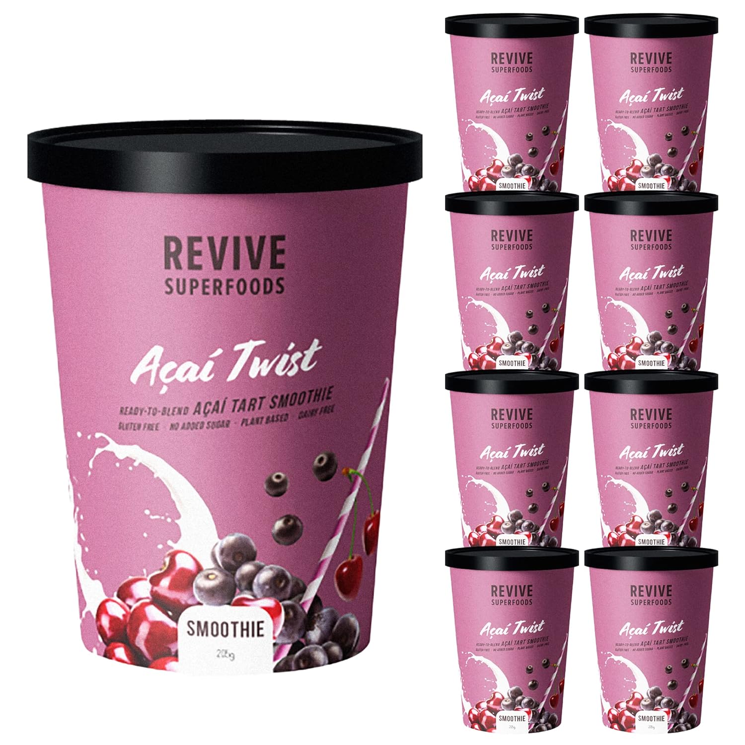 Revive Superfoods Frozen Fruit Smoothie Mix 9 Pack Açai