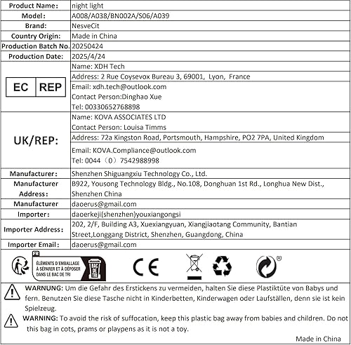 Miniatura 8 de Cute Panda Night Light, LED Squishy Novelty Animal Night Lamp, Food Grade Silicone 3 Level Dimmable Breastfeeding Nursery Nightlight for Room Decor