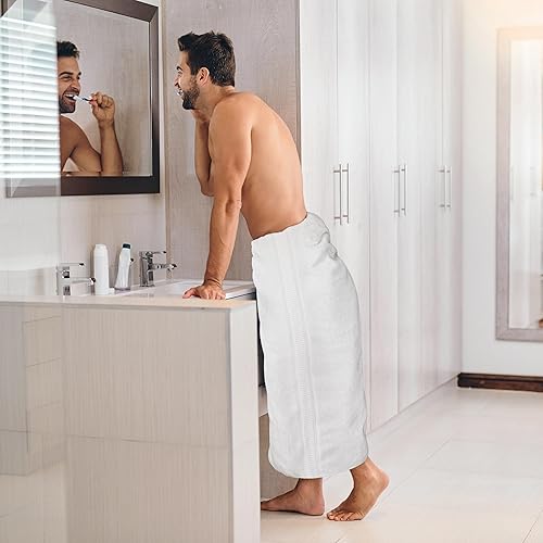 Vista 115 de Utopia Towels - Toalla de baño gigante, 2 unidades, 17.69 oz/yd2 (600 gsm), 100% algodón hilado en anillo, altamente absorbentes y de secado rápido