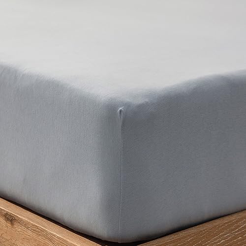 PURE ERA Sábana bajera de algodón de punto jersey solo (sin sábana encimera ni fundas), bolsillo profundo de hasta 15 a 20 pulgadas, ultra suave, PURE ERA Sábana bajera de algodón de punto jersey solo (sin sábana encimera ni fundas), bolsillo profundo de hasta 15 a 20 pulgadas, ultra suave,