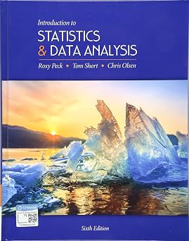 Introduction to Statistics and Data Analysis