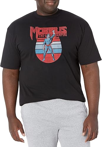 Marvel Big & Tall Universe Retro Morbius Men's Tops Short Sleeve Tee Shirt, Blac