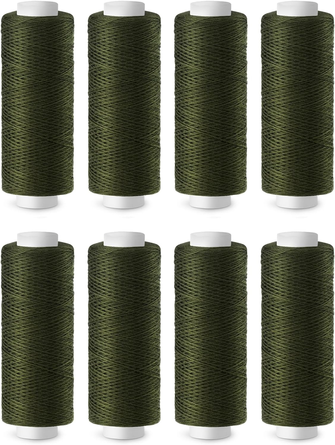 ZMAAGG Army Green Thread, Sewing Thread, 8 Rolls 200 Yards Per Roll All Purpose Sewing String for Sewing Machine, Hand Stitching, Embroidery