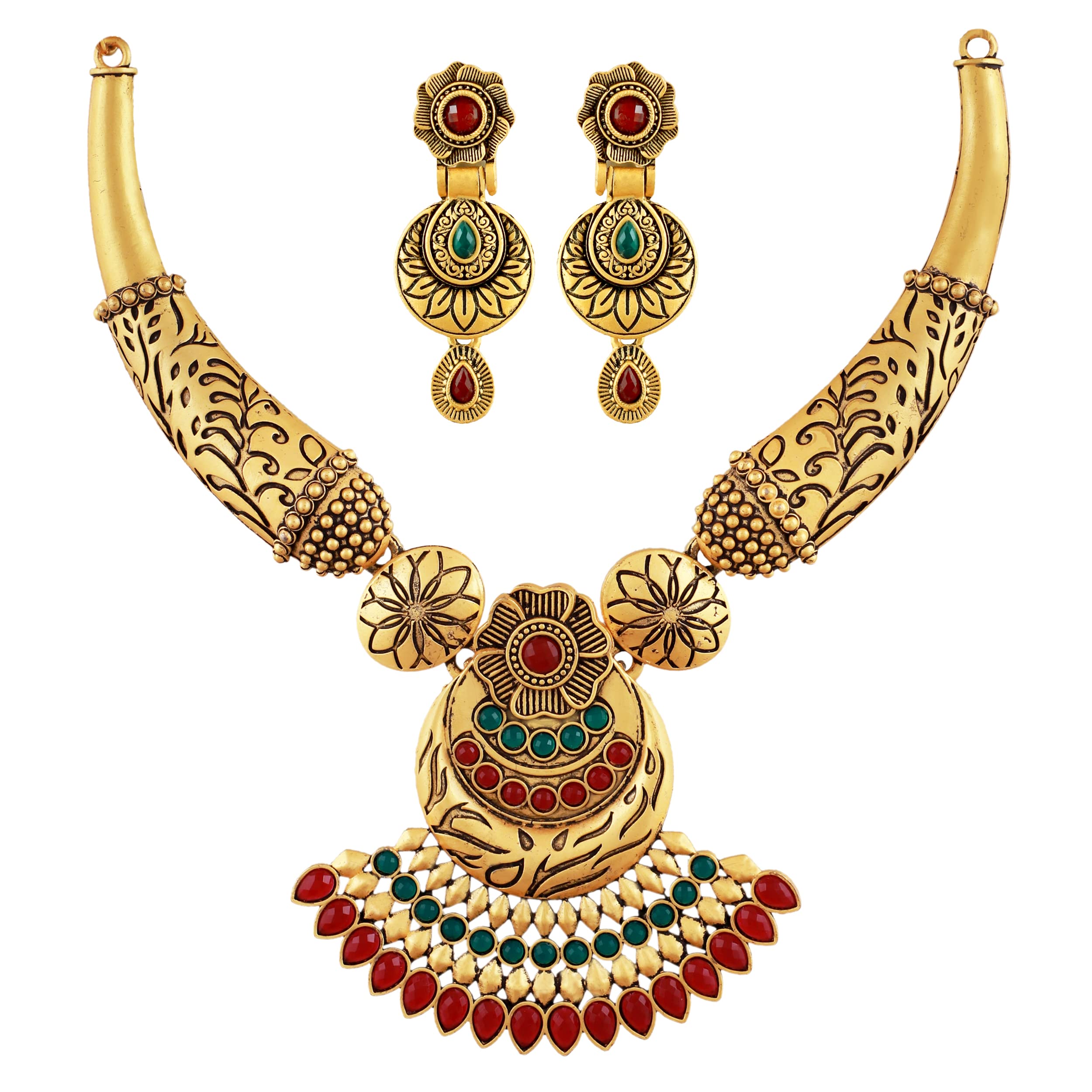Mansiyaorange Antique Multi Colour Choker Necklace Jewelery/Imitation/Jualry/Jwellry Set/Jewellery Set For Women (B09XKC8CQC) Amazon Price History, Amazon Price Tracker