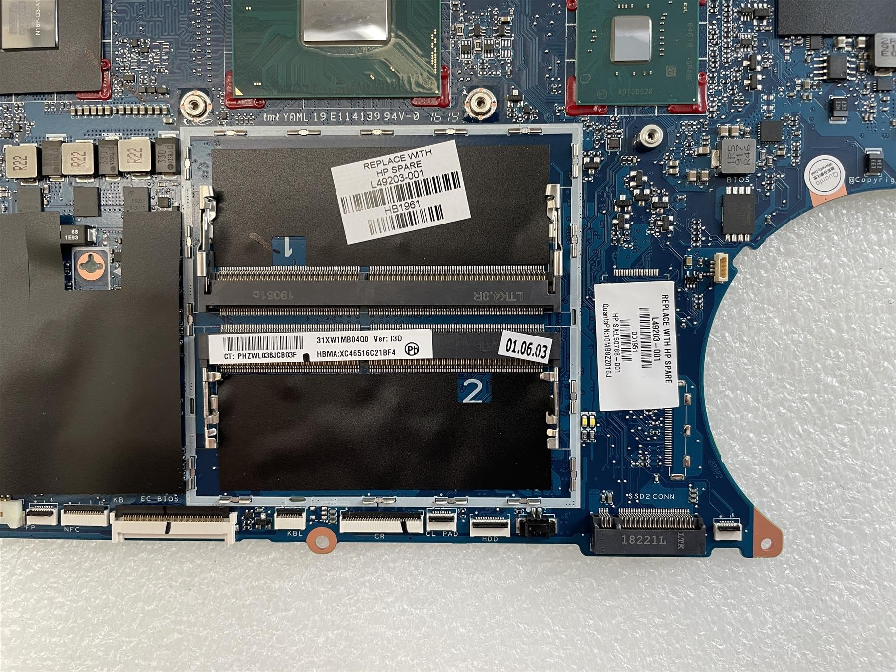 POUR HP ZBOOK Studio G4 Portable Station 921020-601 Carte Mère Dsc E3-1535M EUR 306,46 - FR