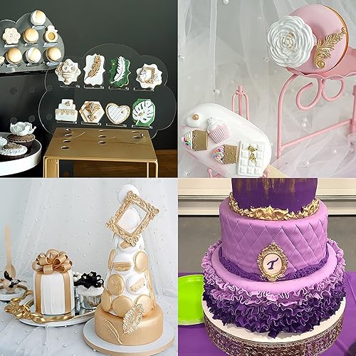 Miniatura 7 de Molde de silicona barroco para fondant, molde de pastel de fotos para hornear, boda, fiesta de cumpleaños, decoración de pasteles, adornos de