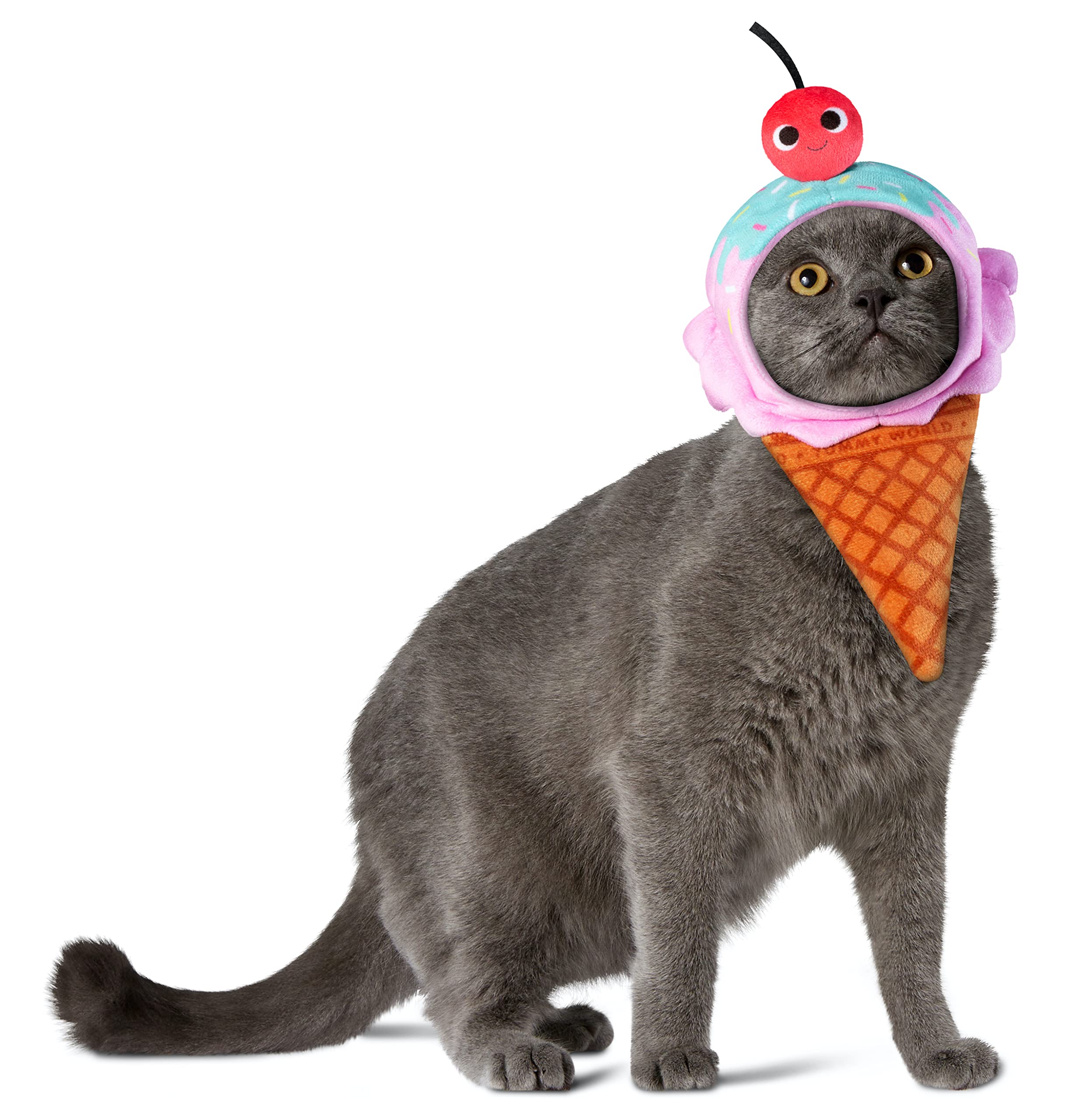 Coiffe cône gaufré Rubie's pour habiller votre animal lors des fêtes de famille
