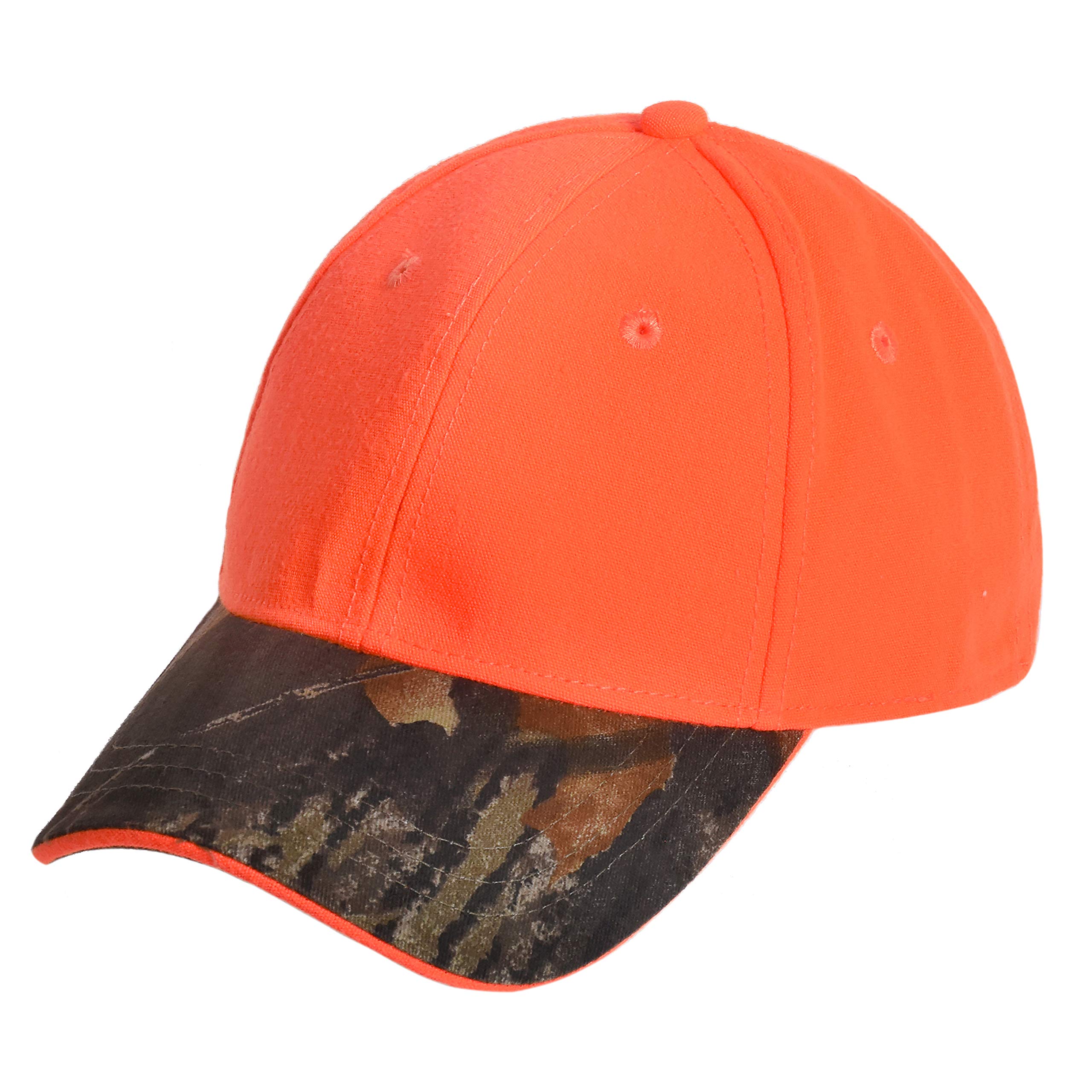 Tirrinia Unisex Blaze Orange Hunting Basics Cap Low Profile Golf Flex Baseball Cap with Adjustable Closure