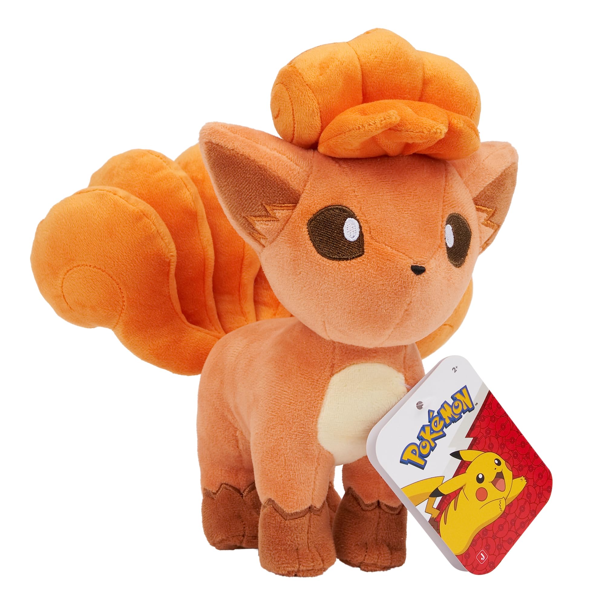 Pokémon Plush 20 cm Vulpix Red/Orange Official Stuffed Collectible Toy