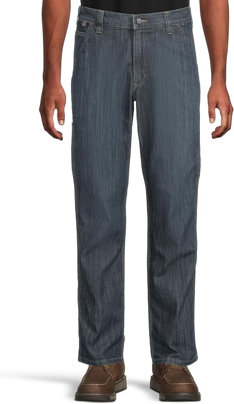Мужские огнестойкие прямые джинсы Carhartt FR Force Rugged Flex Dungaree свободного кроя, цвет: Бежевый