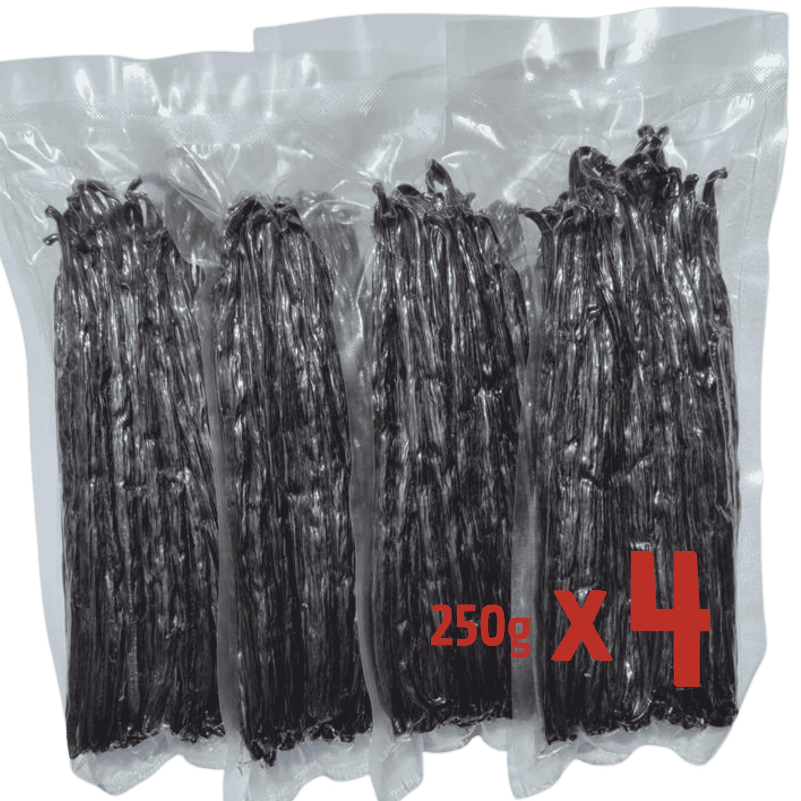 1 KG Vainilla Grado B • 200 a 250 vainas aproximadamente • Para usar en infusión o molienda en polvo • Para Profesionales