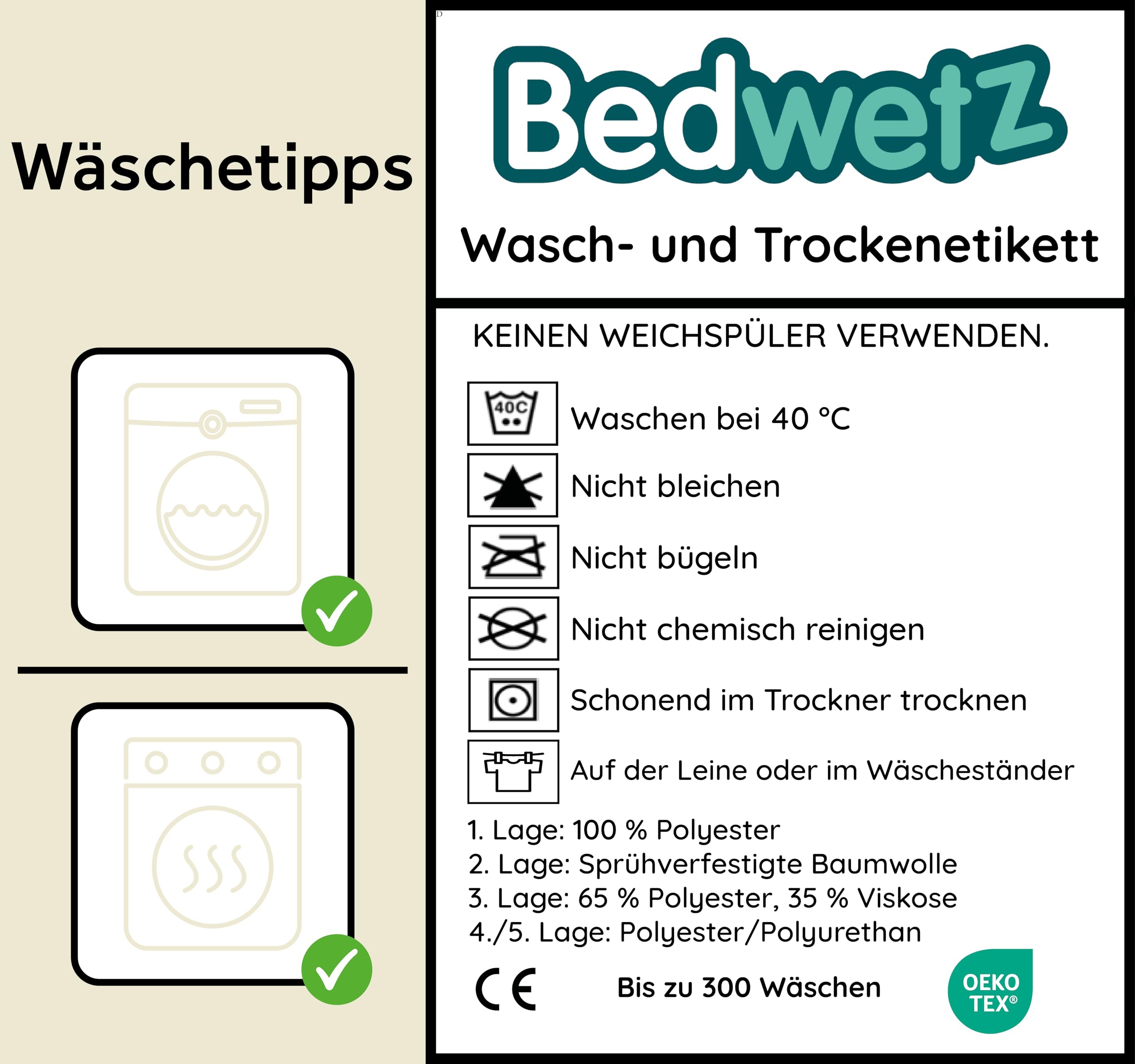 Bettunterlagen für Töpfchentraining, 100% wasserdicht, Größe 86 x 91 cm (Plus Biesen), für Einzel- und Kleinkindbetten, rutschfeste Matte, britische Marke, einfarbiges Design, 2 Stück