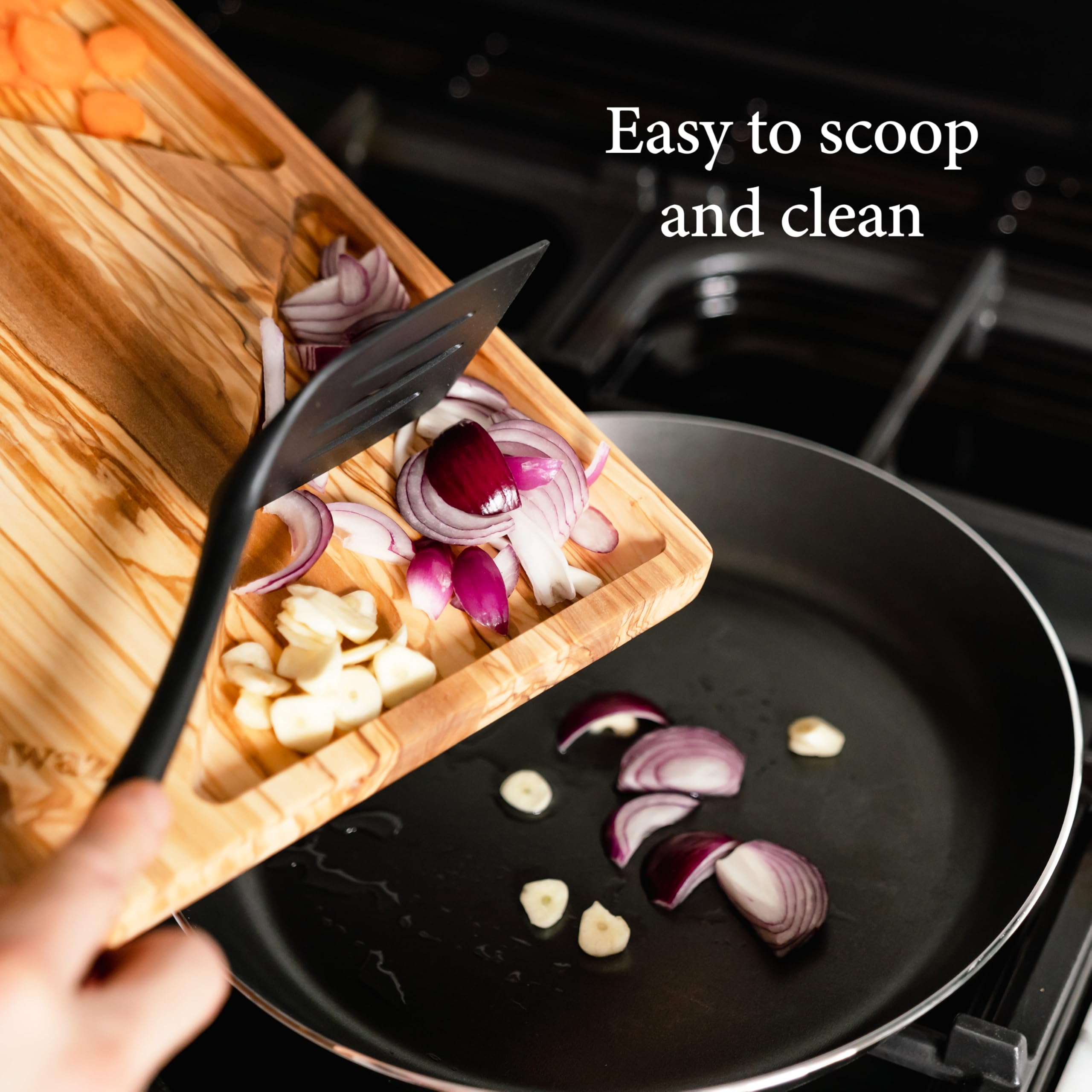 Tabla de cortar de madera grande de alta calidad con recipientes, madera de olivo de alta calidad, tabla de cortar reversible para cocina, tabla de queso y plato de servir