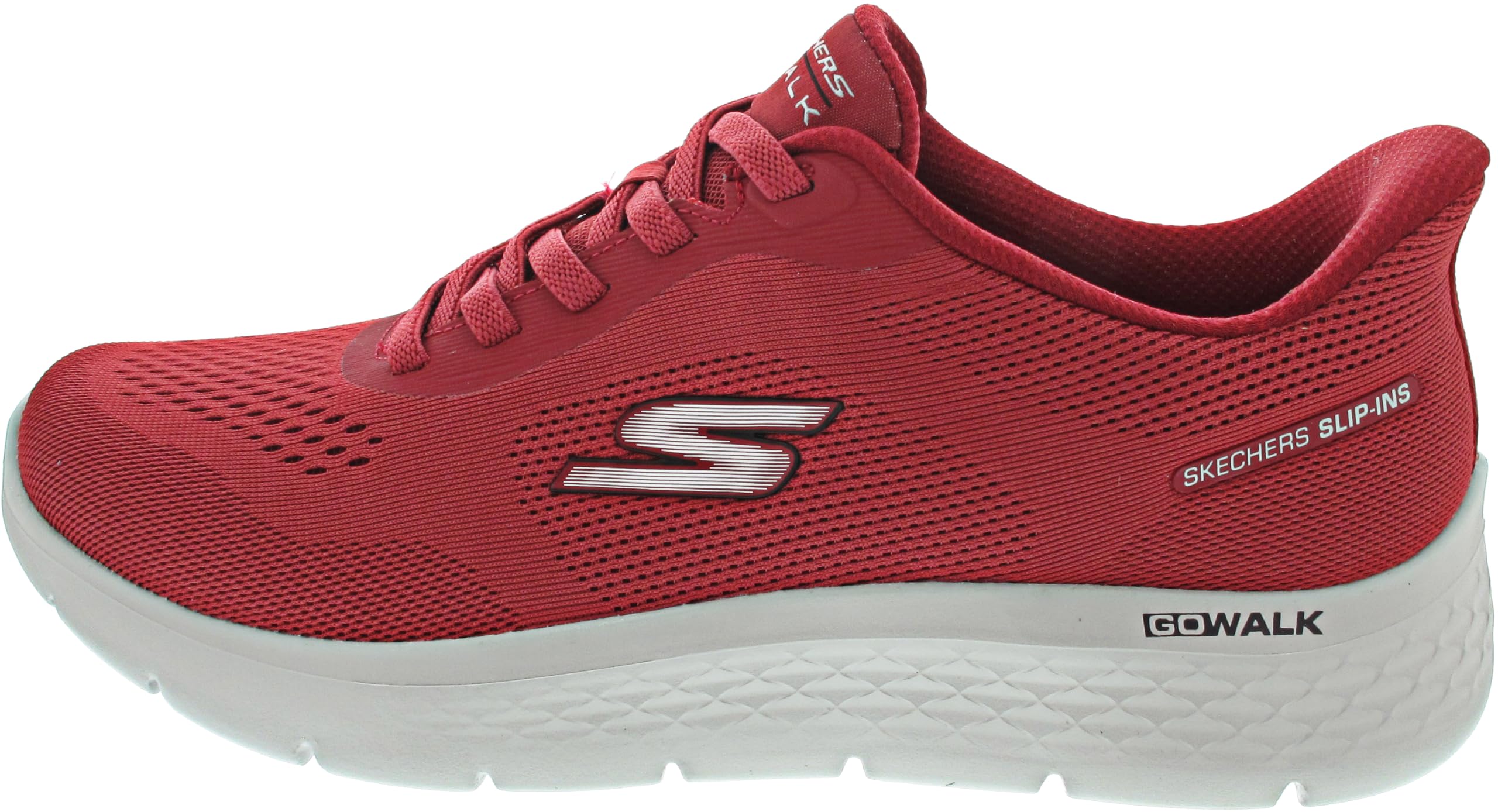 Skechers Men's Go Walk Flex Master Trainers, Red, 10.5 UK