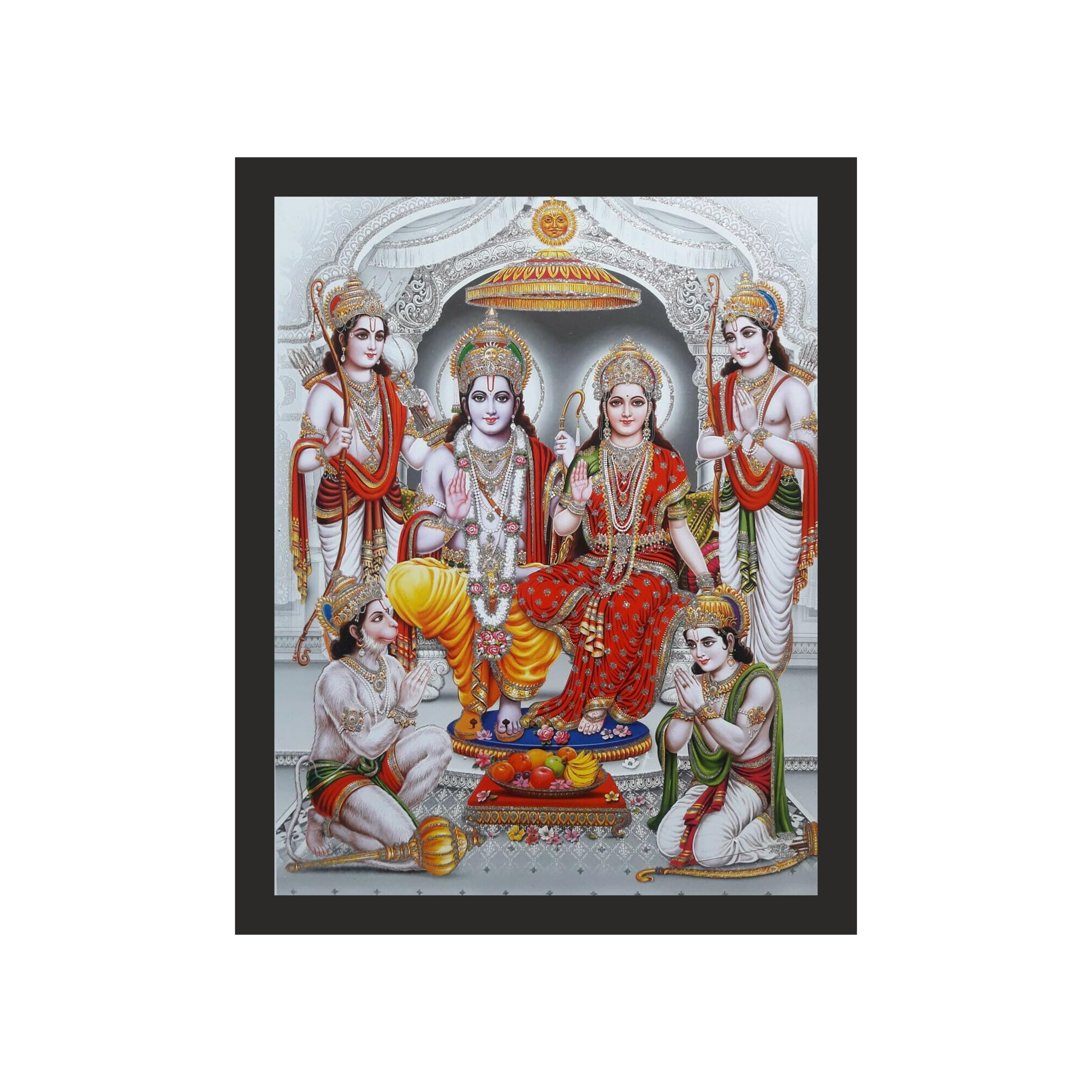 Ram Darbar Framed Art, 16x20 Inches