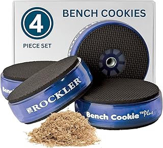 Rockler Work Bench Cookies Plus Work Grippers (4 Pack) – Rockler Bench Cookies Protect Workpiece from Scratches and Benchtop Debris - Woodworking Kit for Most Average-Sized Panels