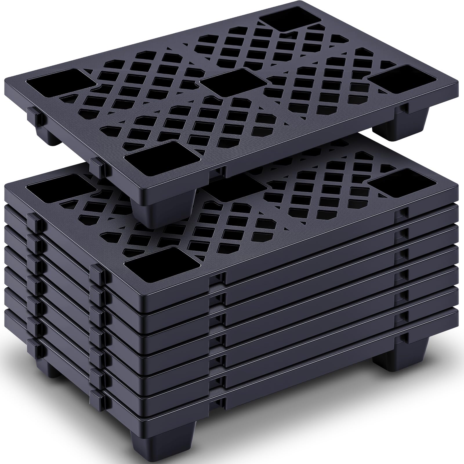 Briwooody 8-Pack Heavy Duty Plastic Pallets