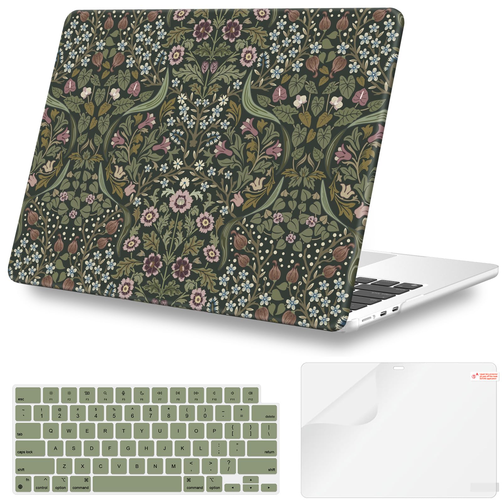 iLeadon Compatible with MacBook Air M4 Case 2025 2024-2022 A3240 M3 A3113 M2 A2681, Protective Hard Shell Case Cover for MacBook Air 13.6 inch (