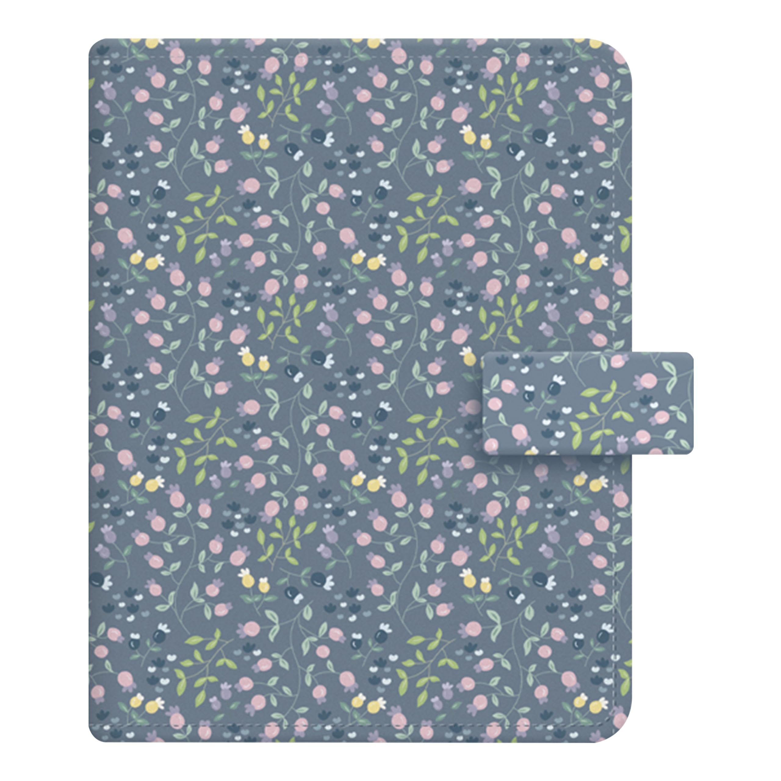 Filofax Organizer per prato, formato tascabile, blu, liscio, effetto pelle, sei anelli, visualizzazione settimanale, multilingue (C021702)