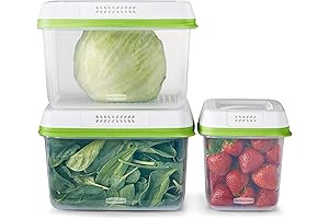 Rubbermaid Produce Saver Refrigerator Food Storage Containers with Lids