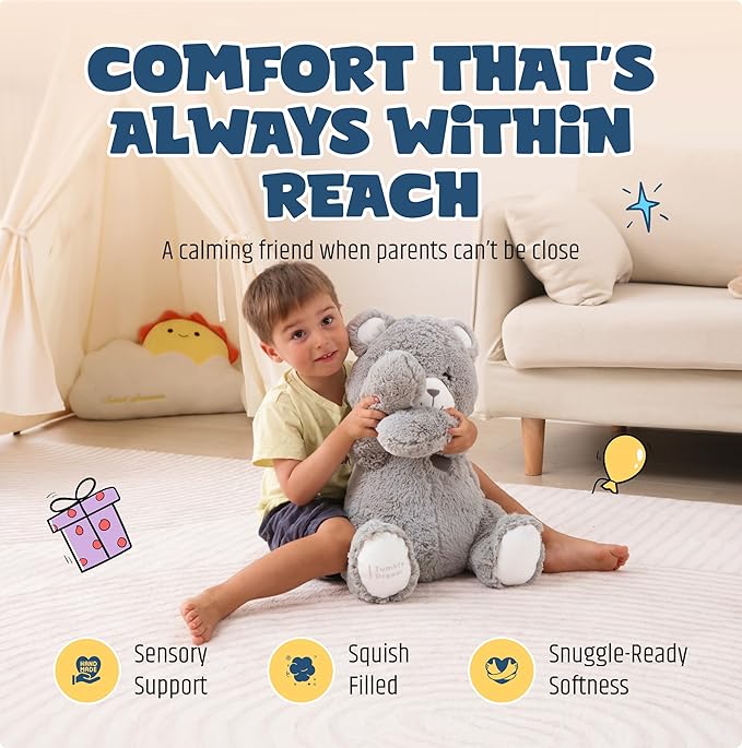 Peluche Jumble Dream Bear 4LB - Oso de Peluche Ponderado Grande y Suave miniatura 3