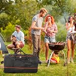 AIFI 110L Élargissable 140L Sac à bandoulière avec 2 Roues en ligne,Bac de voyage Convertible Weekend avec système Bungee-Cord,Brown