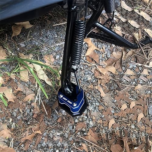 Miniatura 2 de Moto Kickstand Soporte lateral ampliar placa de almohadilla y tapas de aire de válvula de neumático para Suzuki para GIXXER 250 SF para GIXXER 150