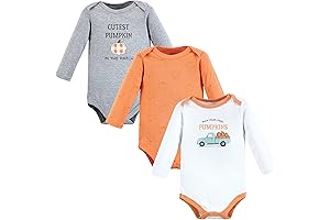 Unisex Baby Cotton Long-Sleeve Bodysuits, Little Pumpkin for the Perfect Fall Outfit