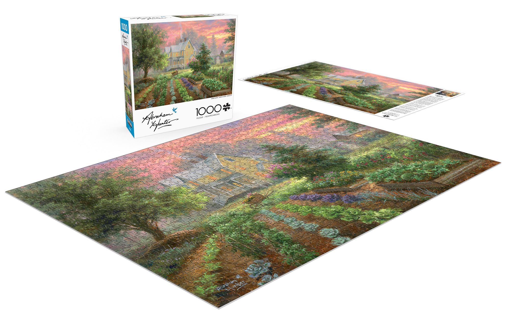 Amazon.com: Buffalo Games Abraham Hunter Summer Garden 1000 Piece