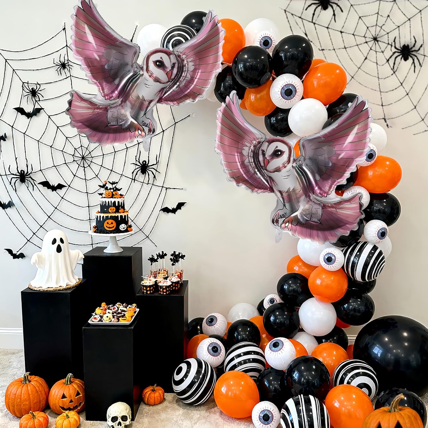 2Pcs Magical Wizard Owl Balloons Birthday Party Decorations, 40 inch Owls Balloons for Kids Halloween Party - Image 3