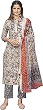 Vbuyz Women's Cotton Print & Embroidered Straight Stitched Kurta Pant with Dupatta| Kurta Pant Set | Kurta for Women Cotton | Stylish Kurta | Cotton Kurtas