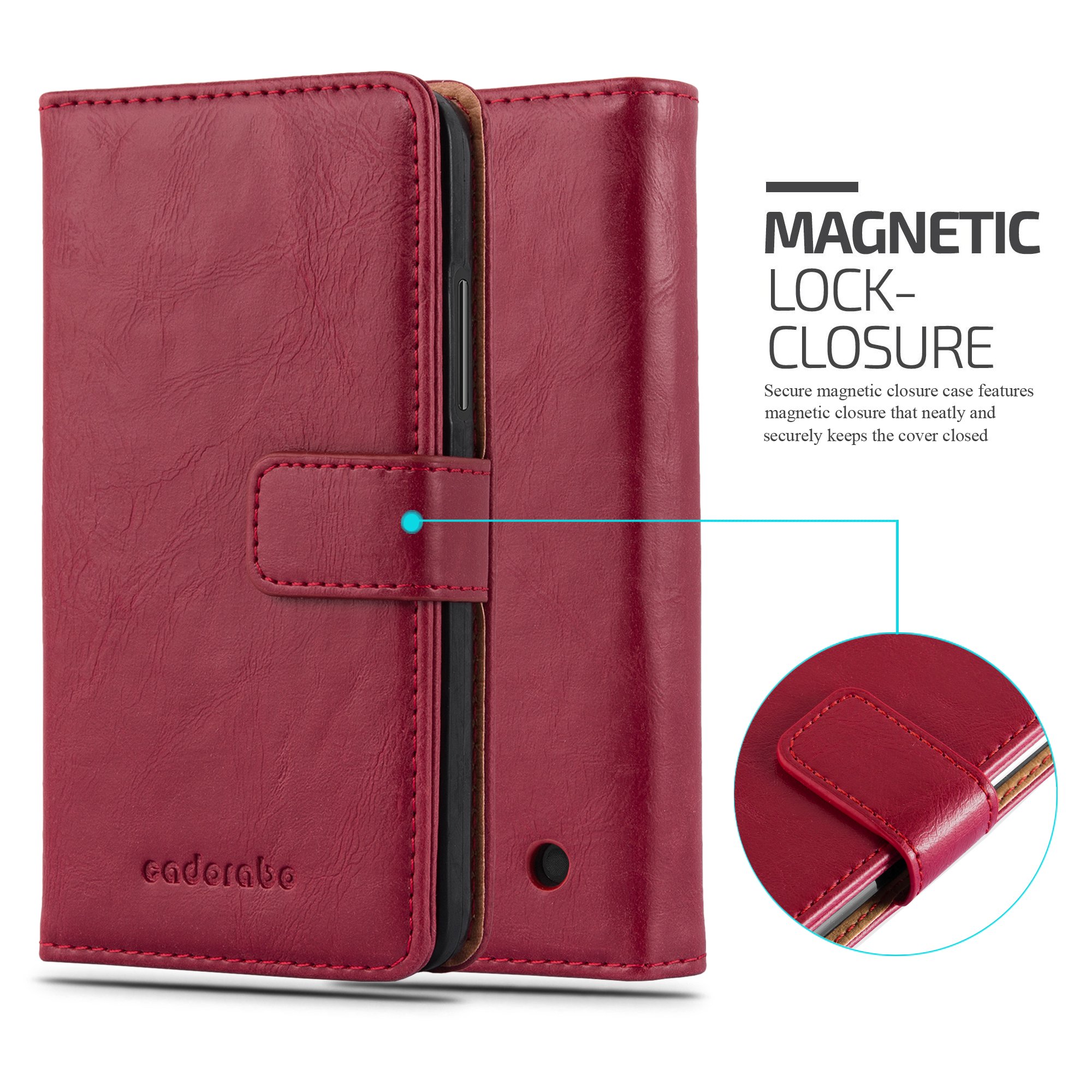 Cadorabo Custodia Libro per Nokia Lumia 640 in CLASSY