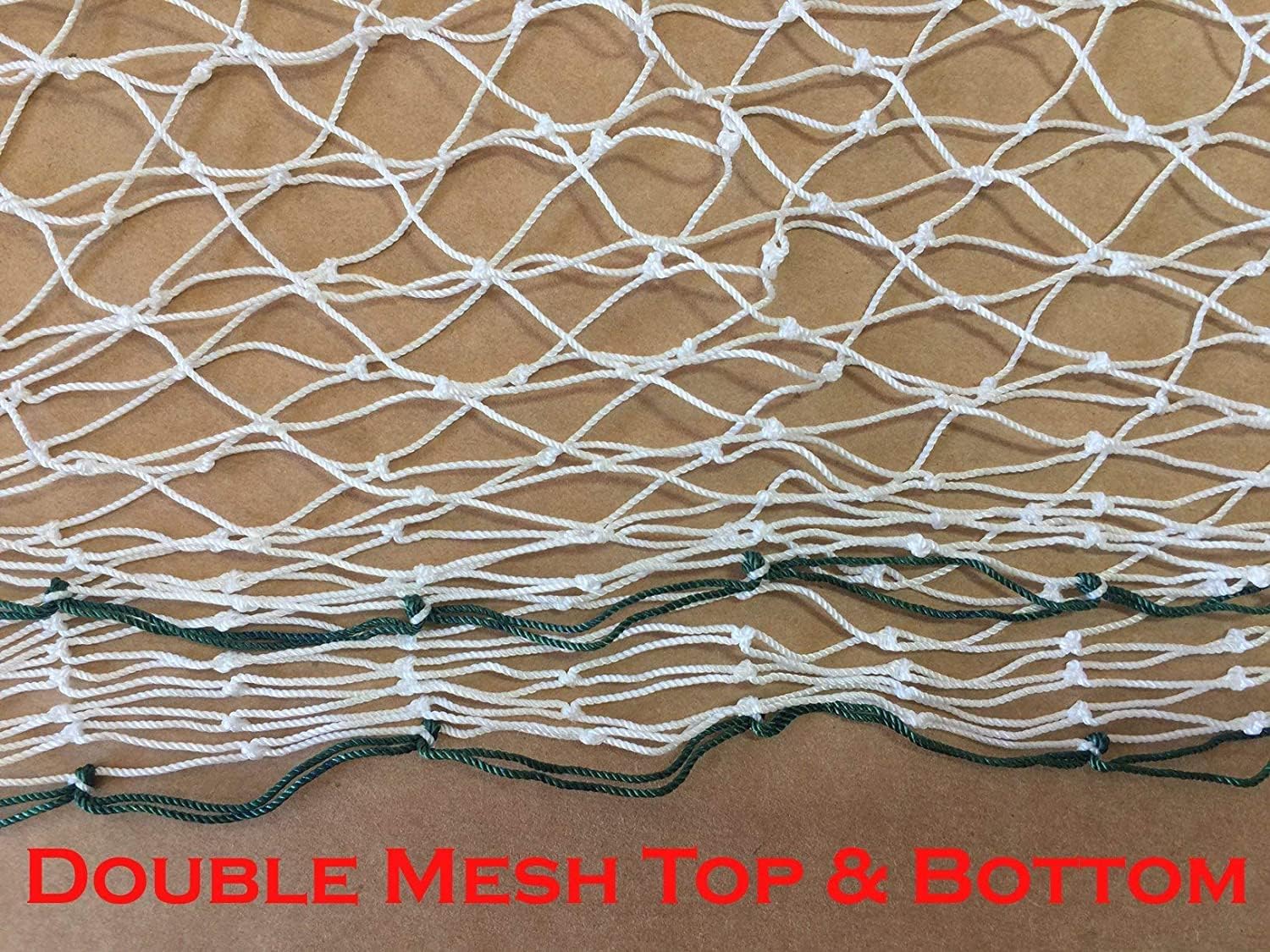 10ft, 15ft, 25ft Sports Practice Netting Sturdy Net Hitting Throwing Pitching Net 150LB Impact Hit Tested Nylon Mesh Netting for Golf, Baseball, Softball, Hockey, Soccer, LAX