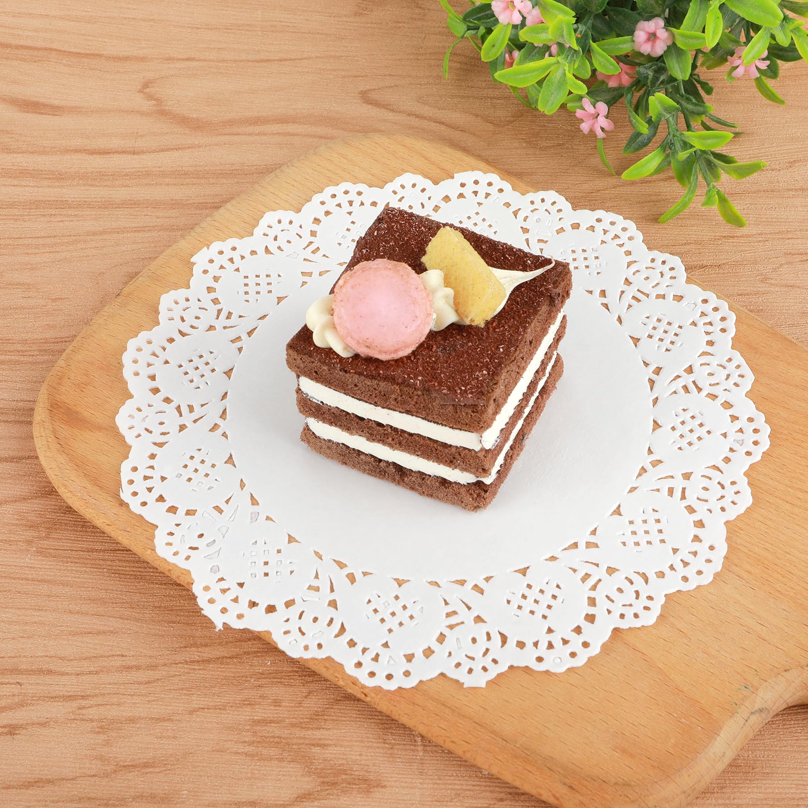 Jeffdad 150 szt. papierowych serwetek w różnych rozmiarach – 11,4 cm / 16,5 cm / 21,5 cm do żywności, stołów, talerzy, ciast, deserów, rękodzieła
