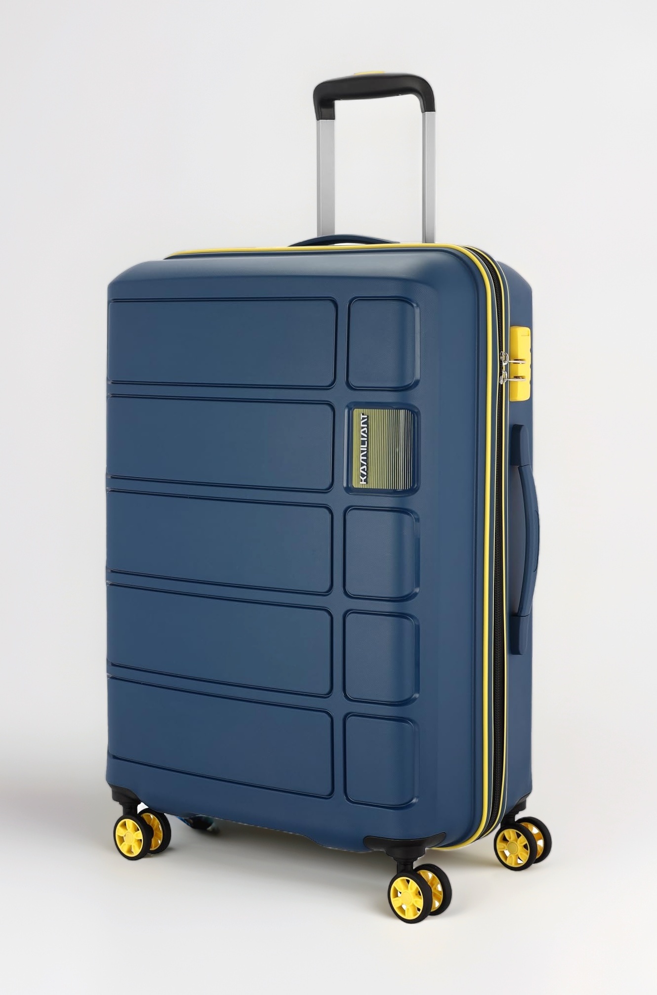 Kamiliant American Tourister Large Harrier Zing 78 Cms Check-in (Pp) Hard Sided 8 Wheels Spinner Luggage/Suitcase/Trolley Bag (Navy) (Double Wheel), Navy Blue, Medium