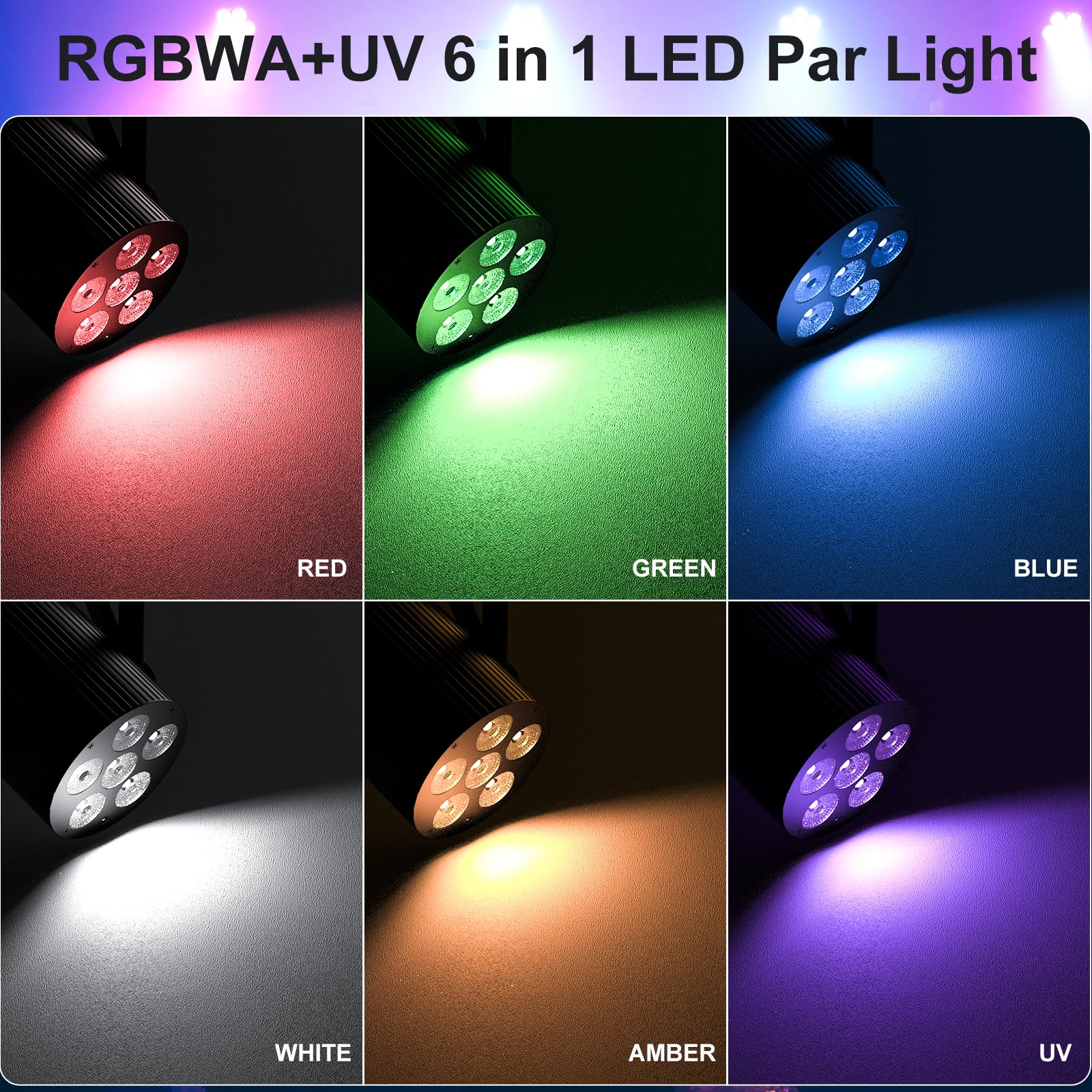 Erreyht 60W Rechargeable LED Par Light - Image 2