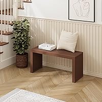 Vista 19 de Banco de comedor de bambú, banco de mesa de cocina de 35 pulgadas, decoración de casa de campo, banco de zapatos de entrada, banco al aire libre