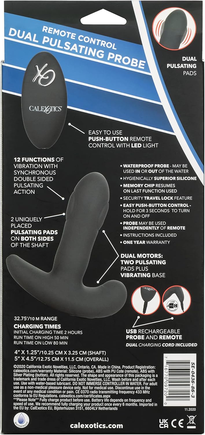 California Exotics Novelties Eclipse Remote Control Dual Pulsating Probe