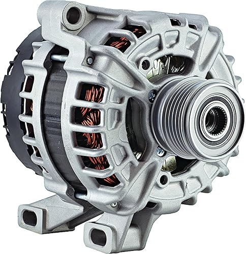 DB Electrical Alternador 400-24260 compatible con/reemplazo para 2.5L 1 reloj 180 amperios tipo ventilador interno tipo polea de embrague regulador