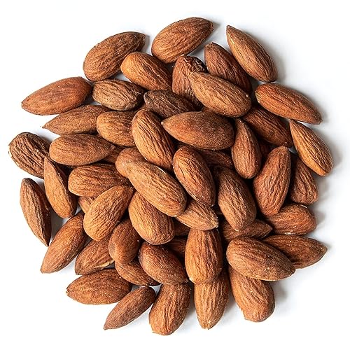 Miniatura 3 de Almendras tostadas secas orgánicas 5 libras - sin OMG sin sal vegano ceto paleo kosher granel alto en proteínas fibra dietética vitamina E cobre