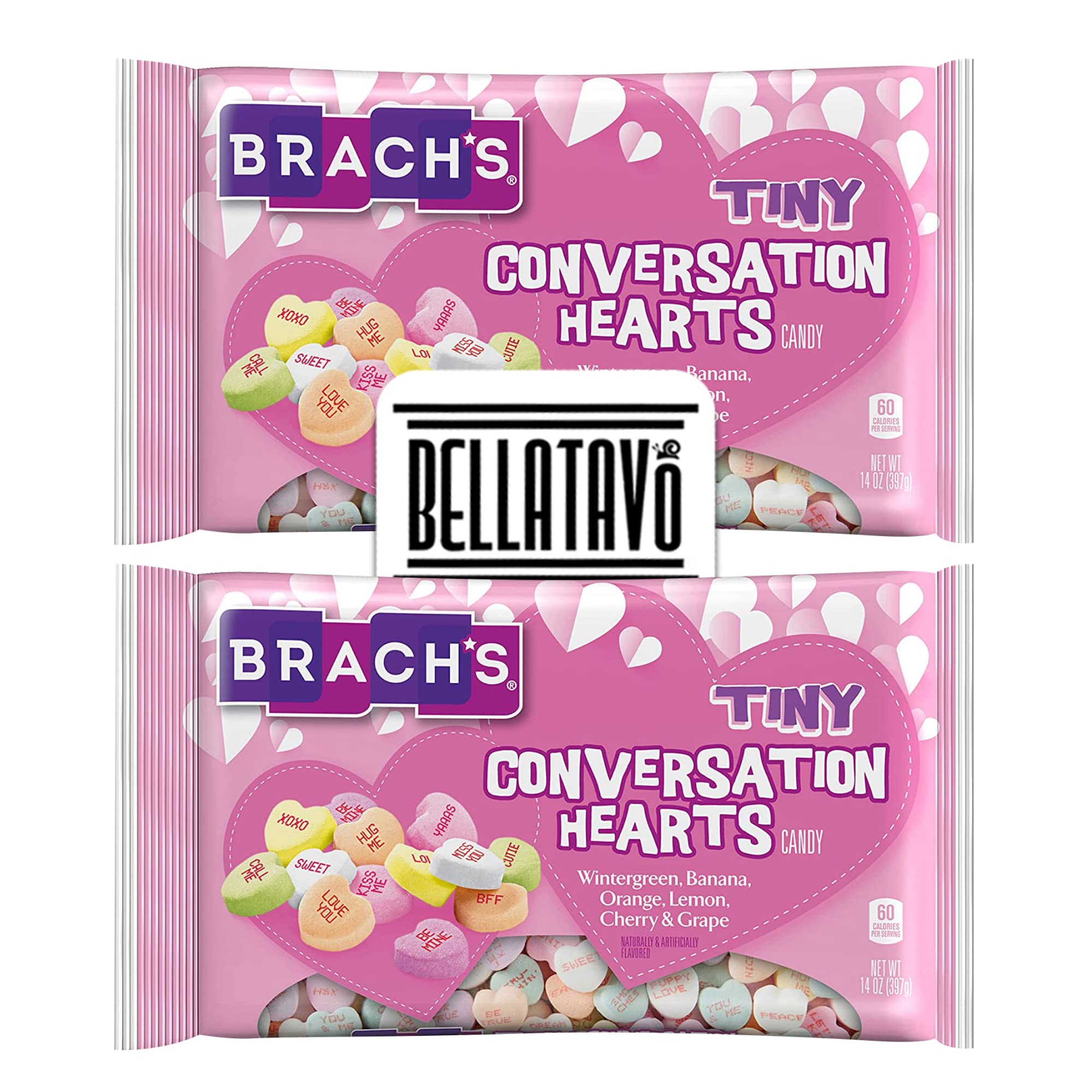 Buy Tiny Conversation Hearts Candy Bundle. Includes Two14 Oz Bags of Brachs Tiny Conversation